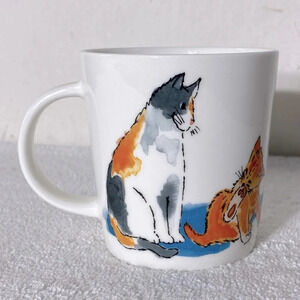 WholeHome Watercolour Cat Mug Coffee Cup